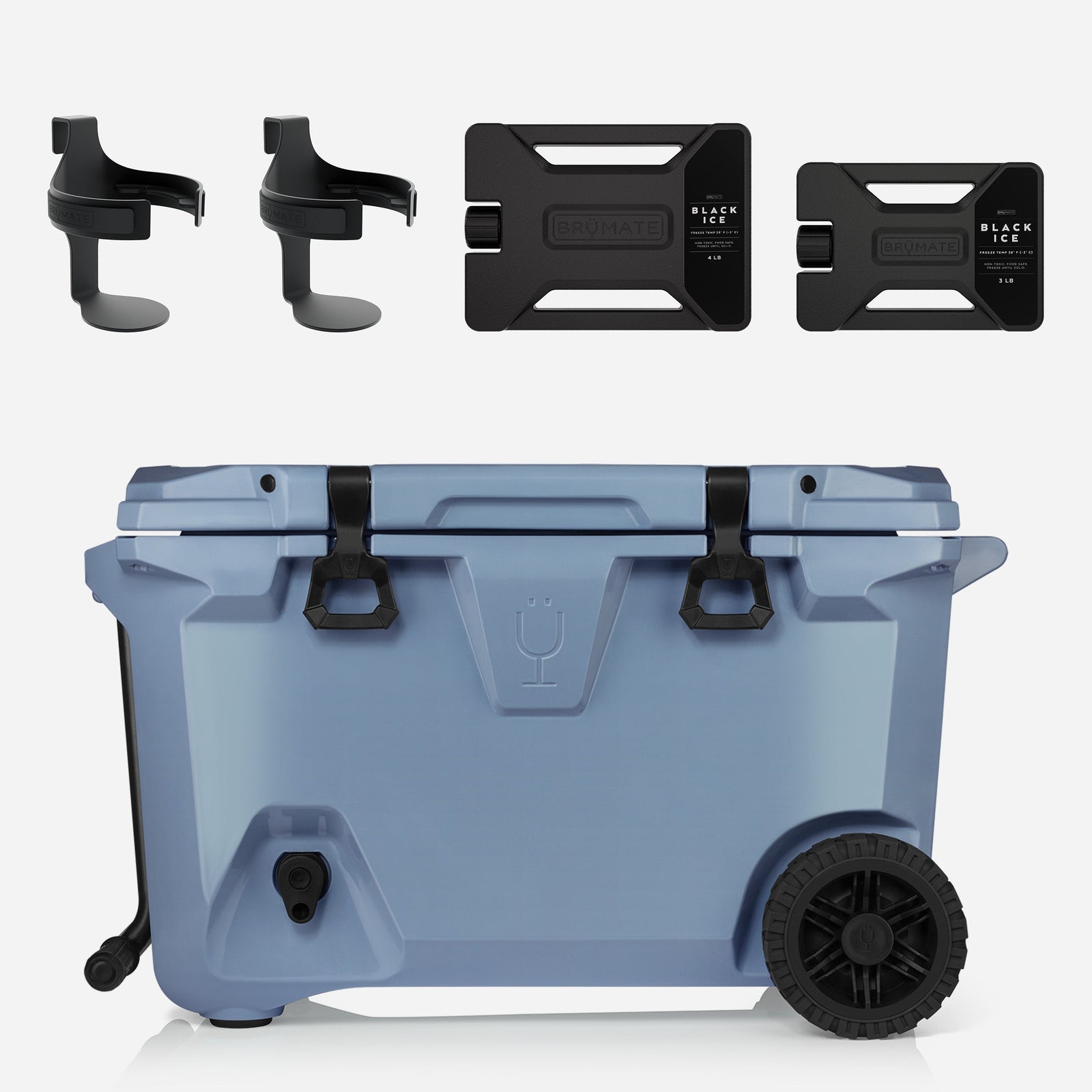 Br Tank 55-Quart Double Drink Holder Cooler Bundle | Lilac Dusk